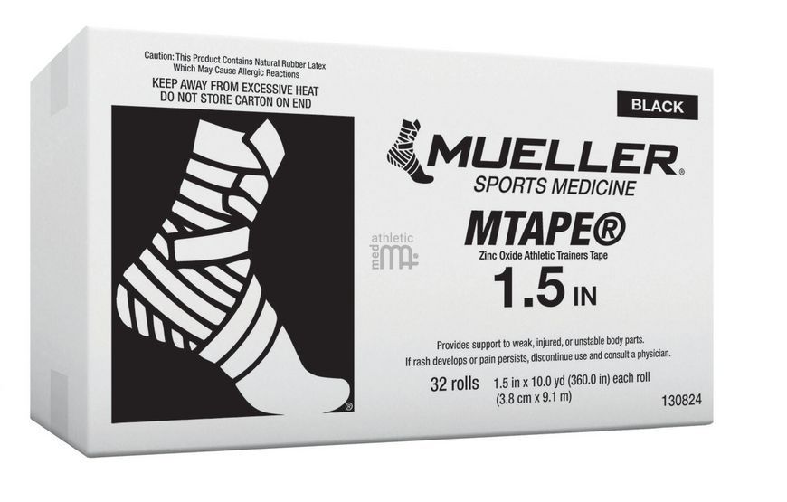 Тейп спортивний 130824 Mueller&reg; Black 3,8см х 9,1м 130824 фото