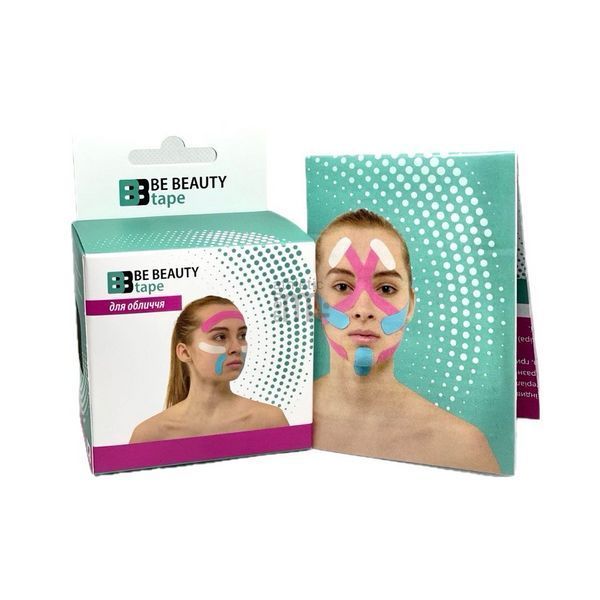 Естетичний тейп для обличчя BeBeauty Tape 5см х 5м BeBty50BB фото